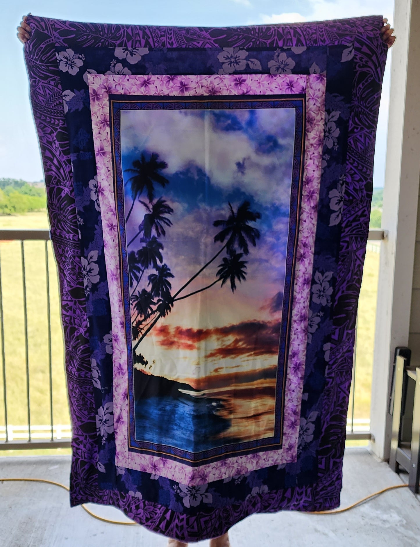Purple Haze Throw Quilt