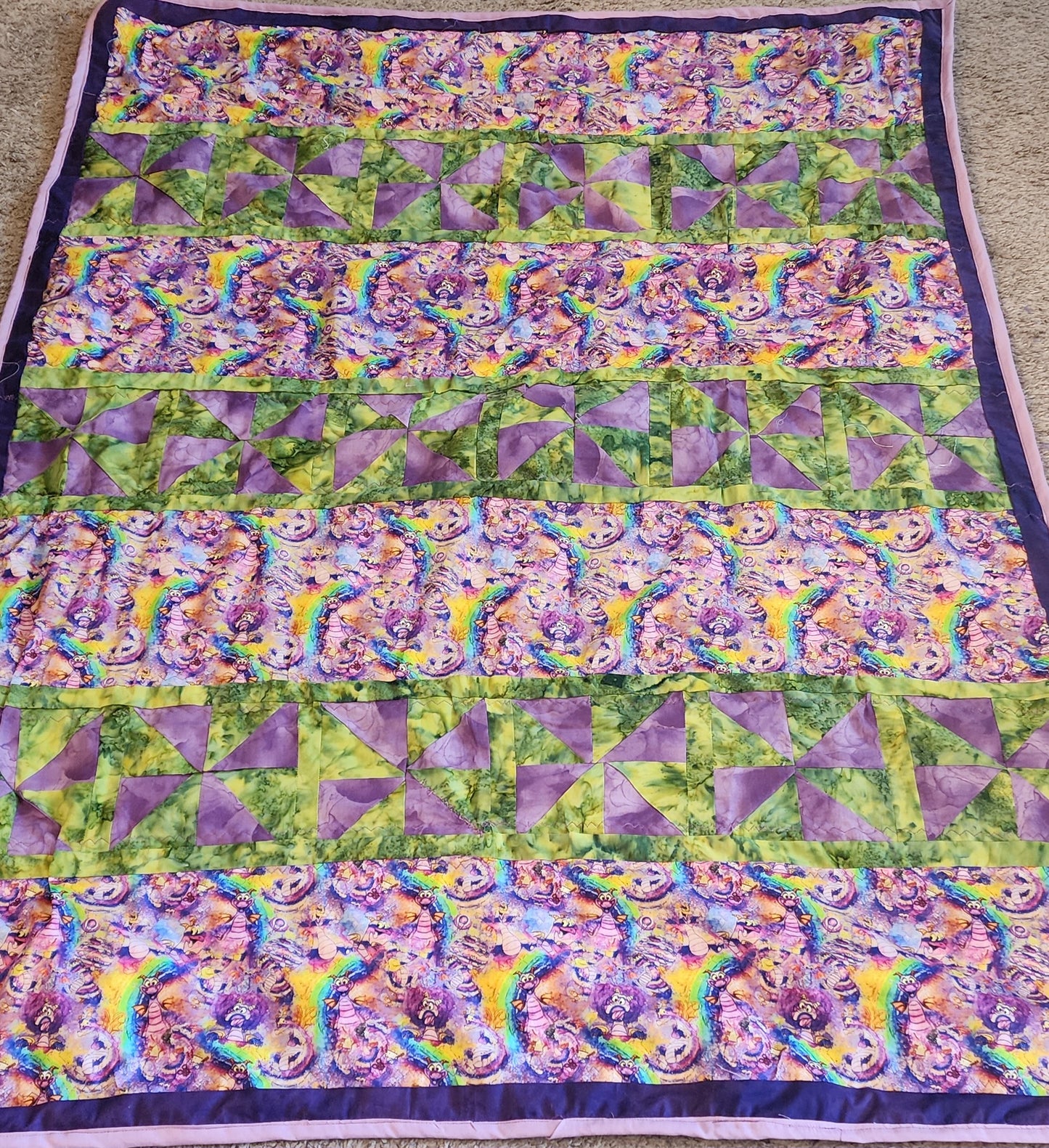 One Little Spark Throw Quilt