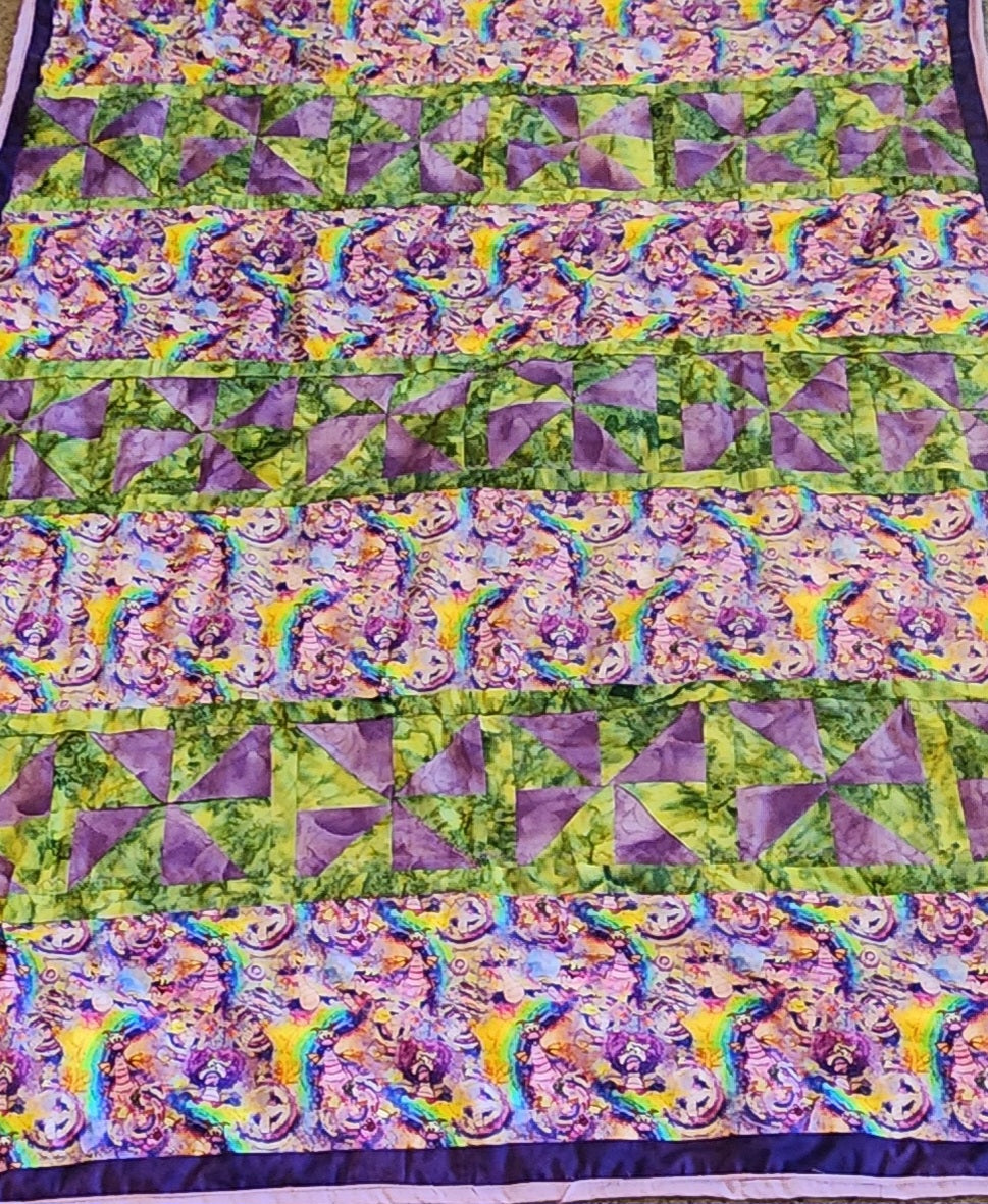 One Little Spark Throw Quilt