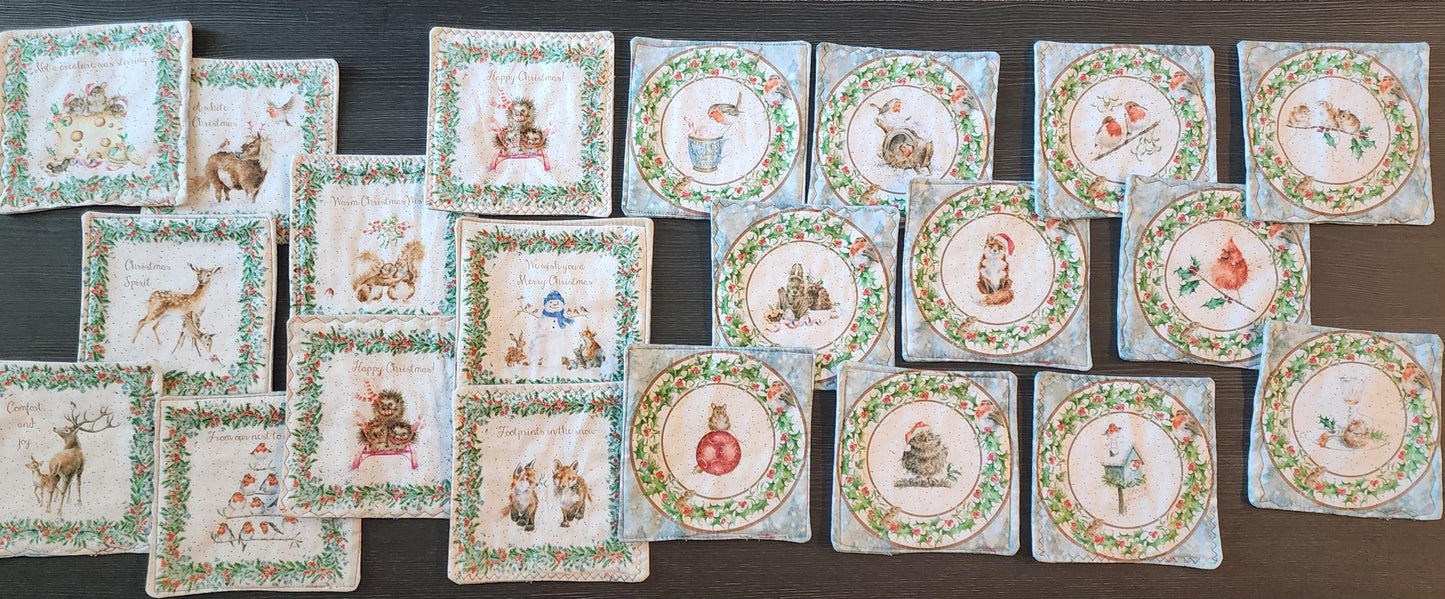Holiday Mug Rugs (Multiple Options)