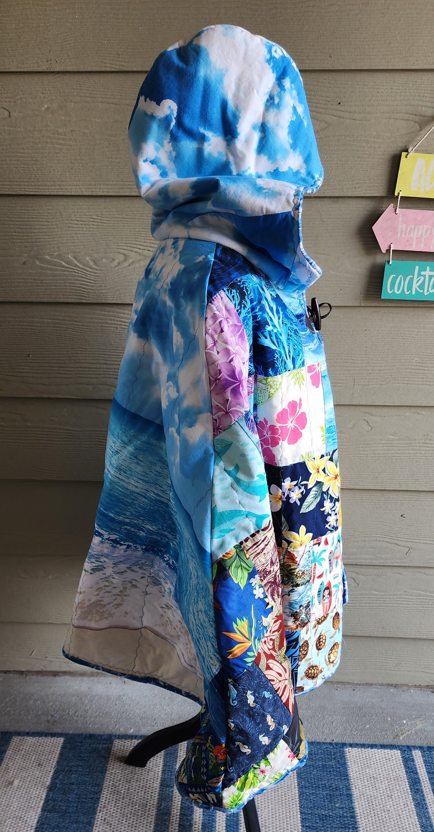 Beach Time Quilted Cape
