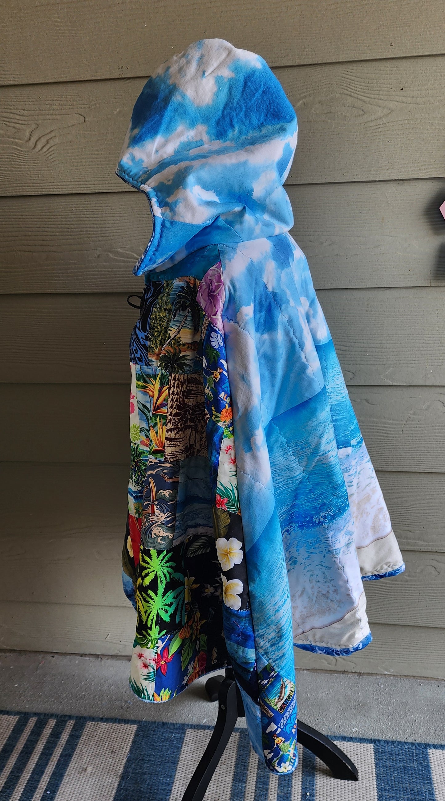 Beach Time Quilted Cape