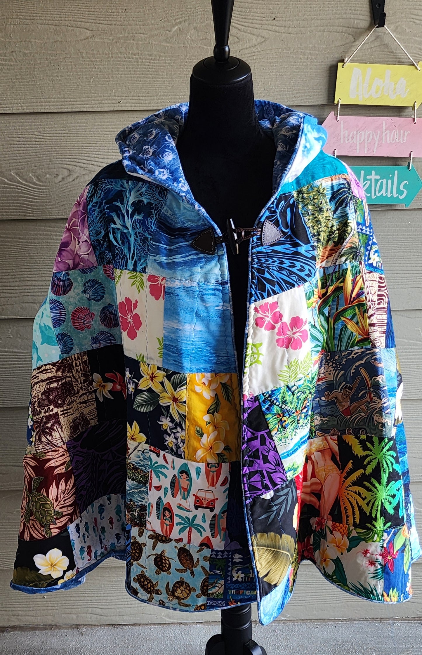 Beach Time Quilted Cape