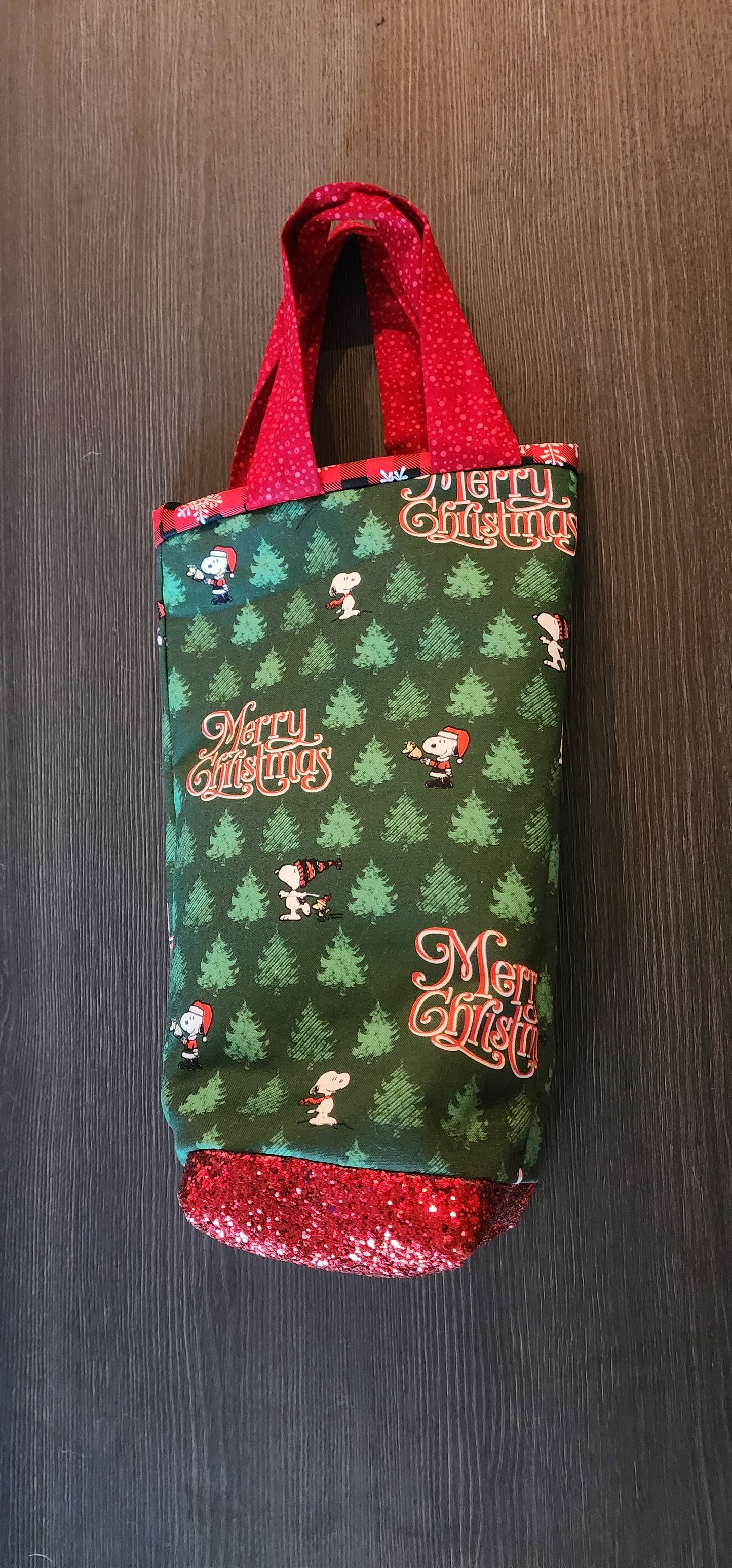 Christmas Wine Bag
