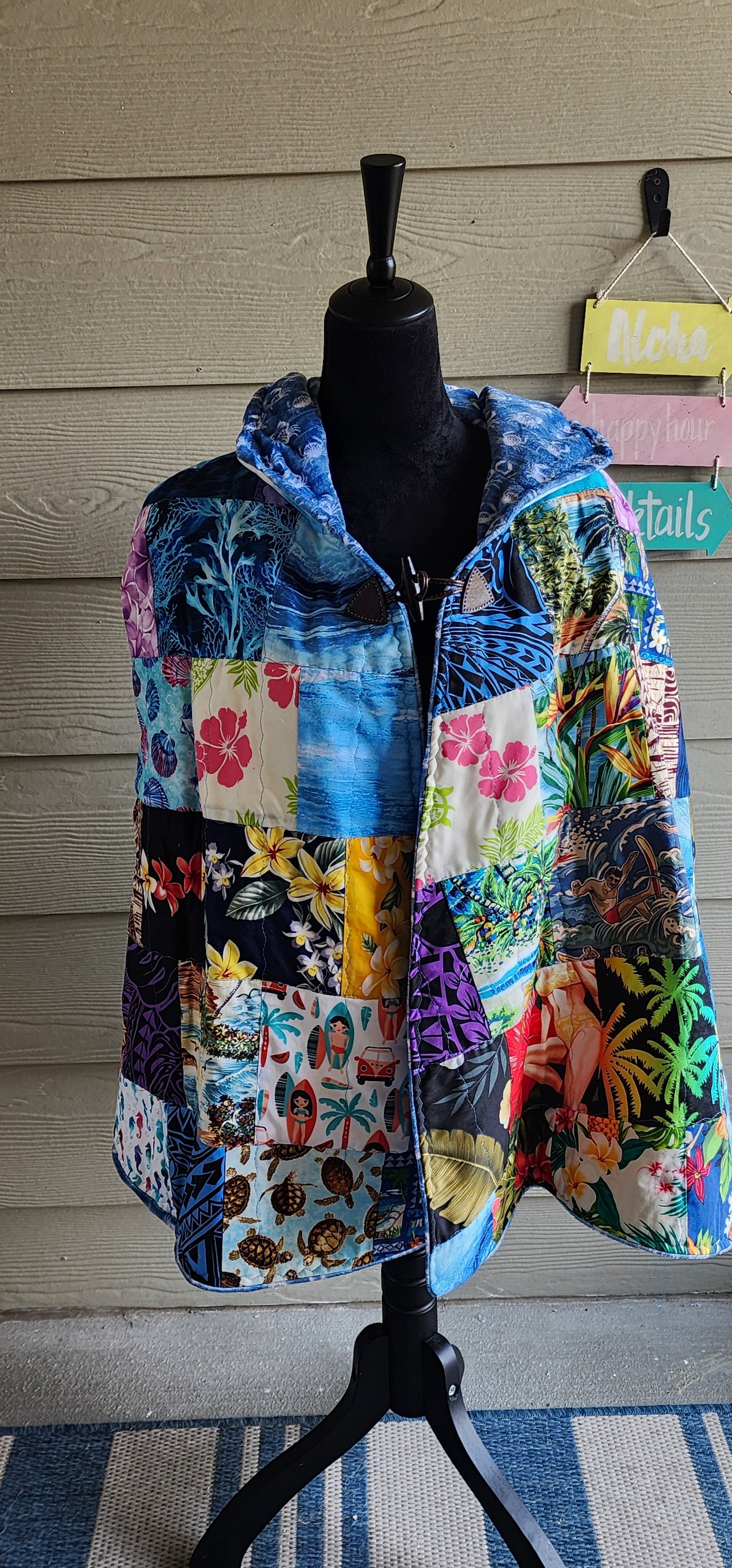 Beach Time Quilted Cape
