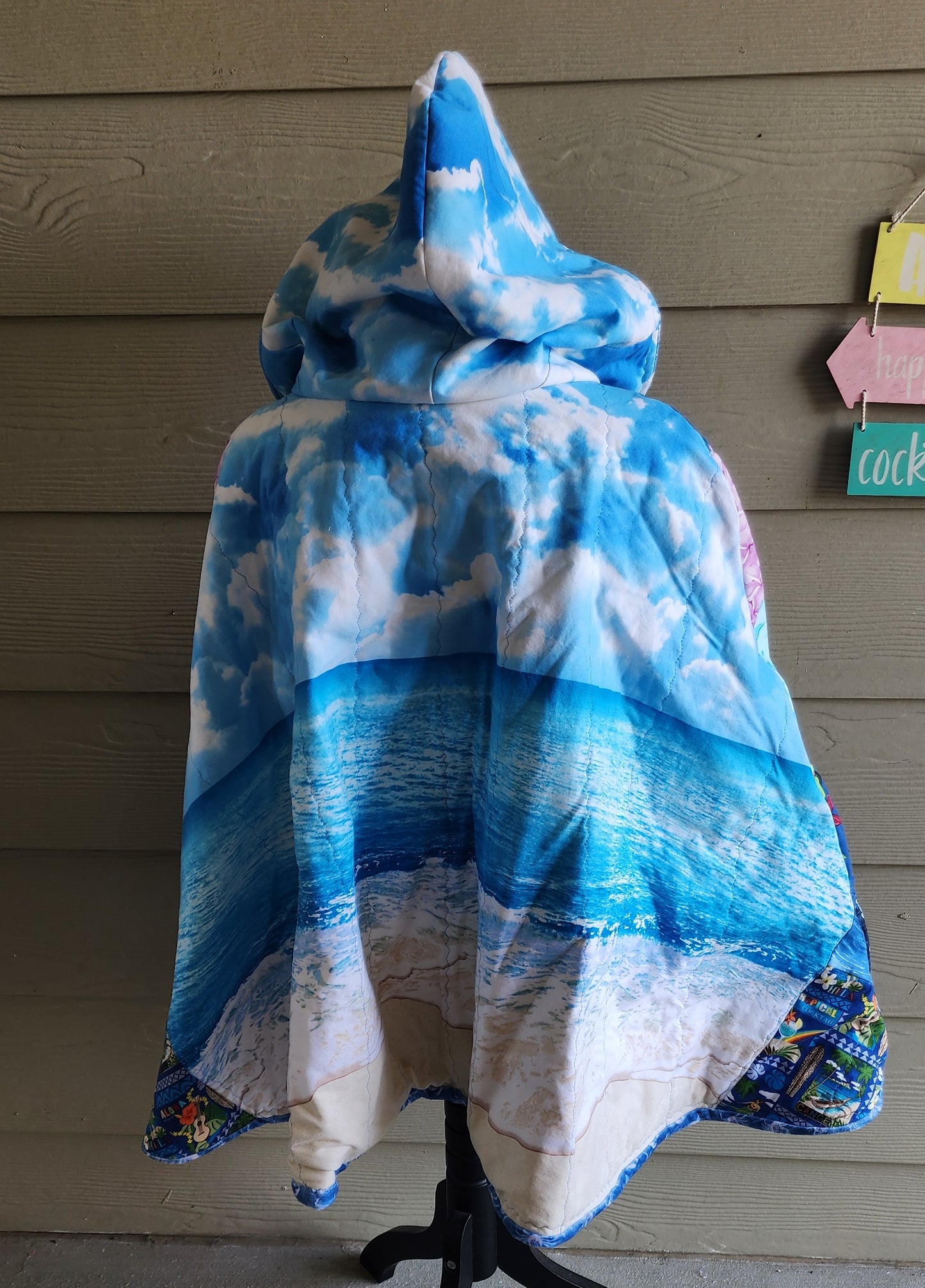Beach Time Quilted Cape