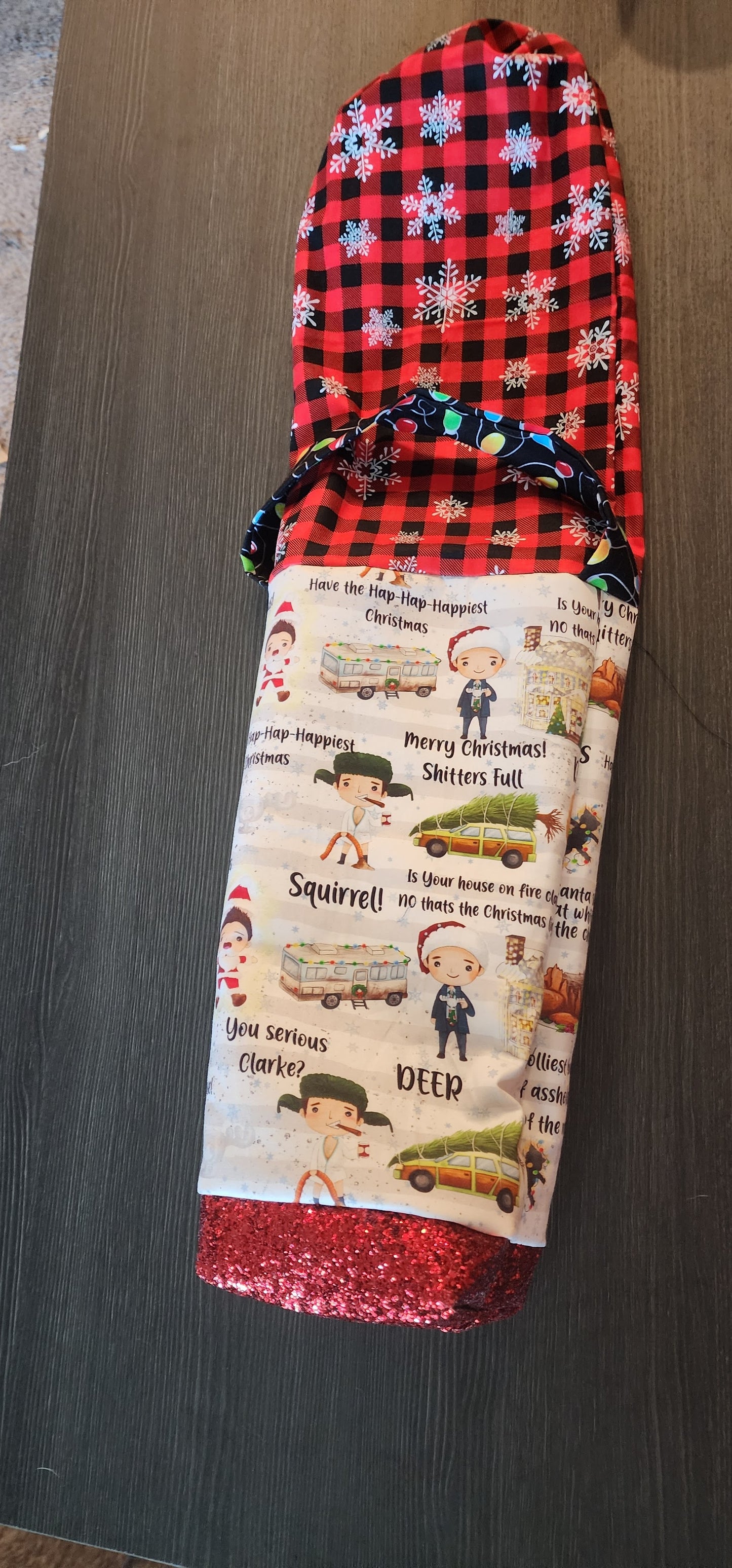 Christmas Wine Bag