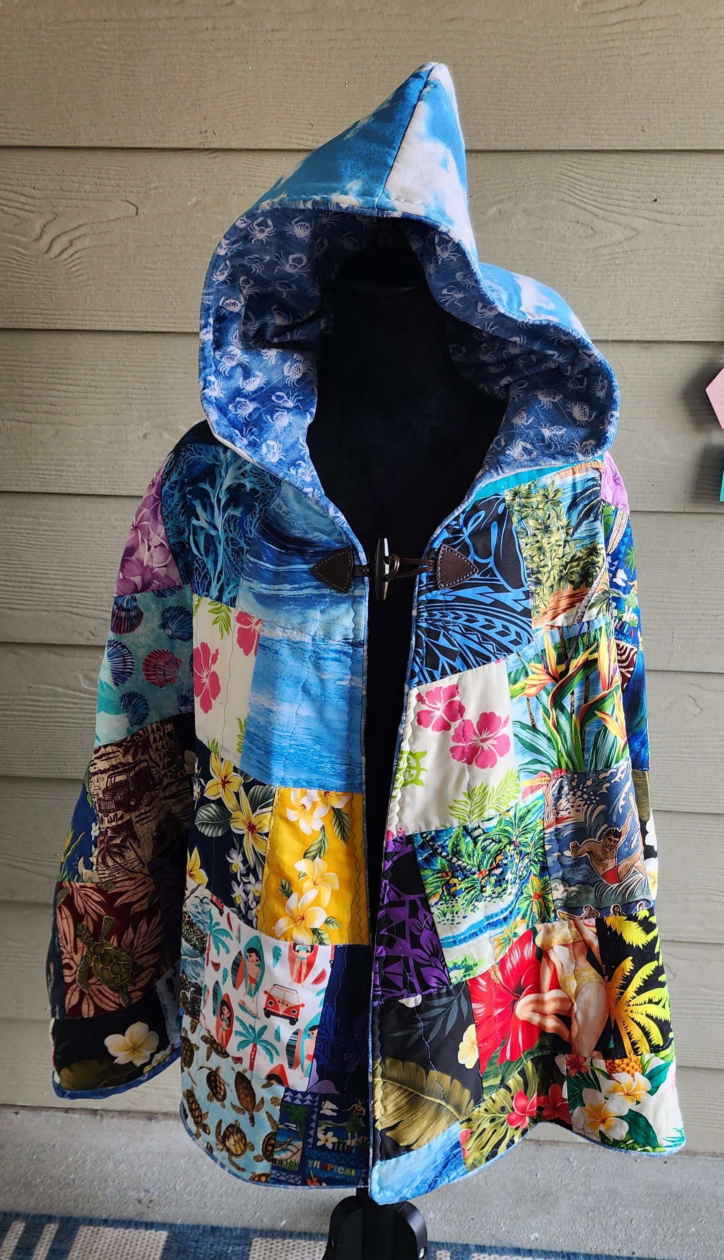 Beach Time Quilted Cape