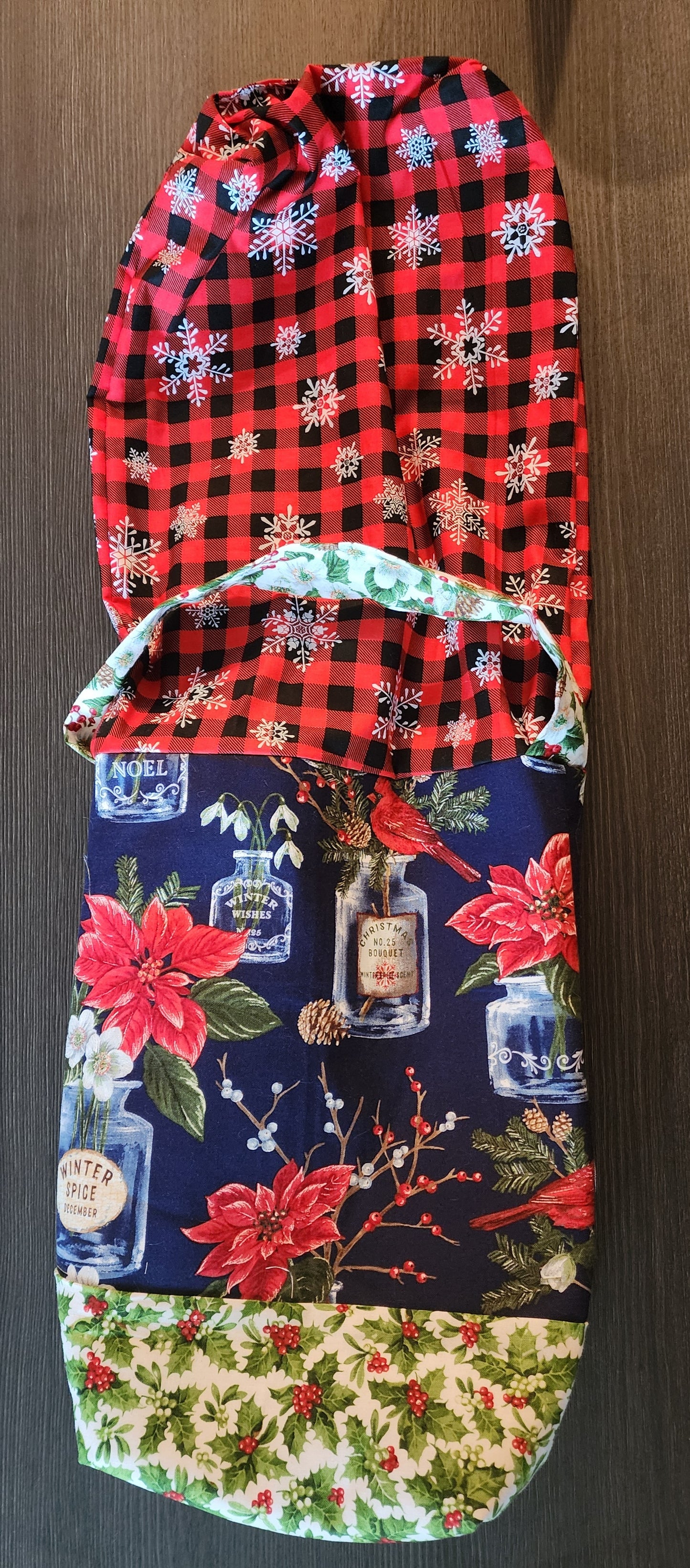 Christmas Wine Bag