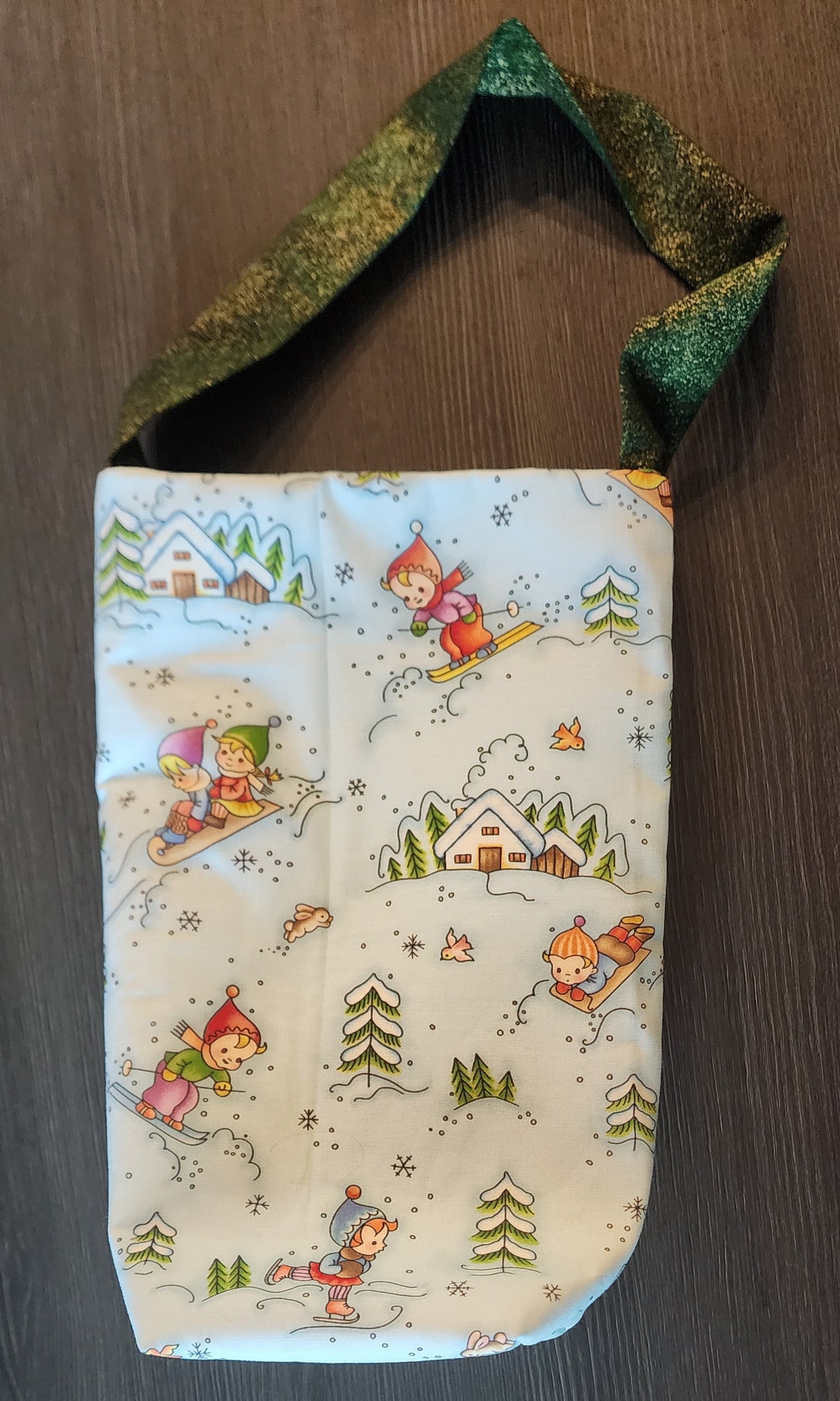 Christmas Wine Bag