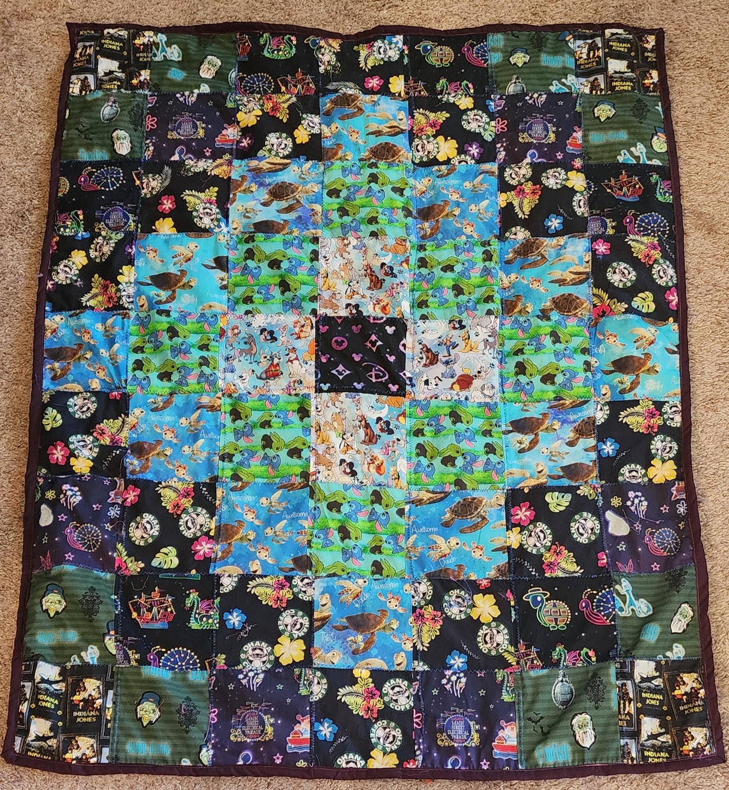 Enter the World of Imagination Throw Quilt