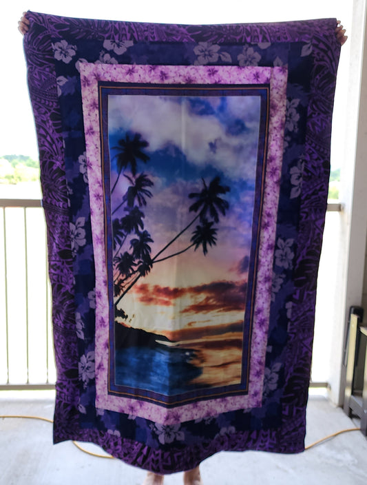 Purple Haze Throw Quilt