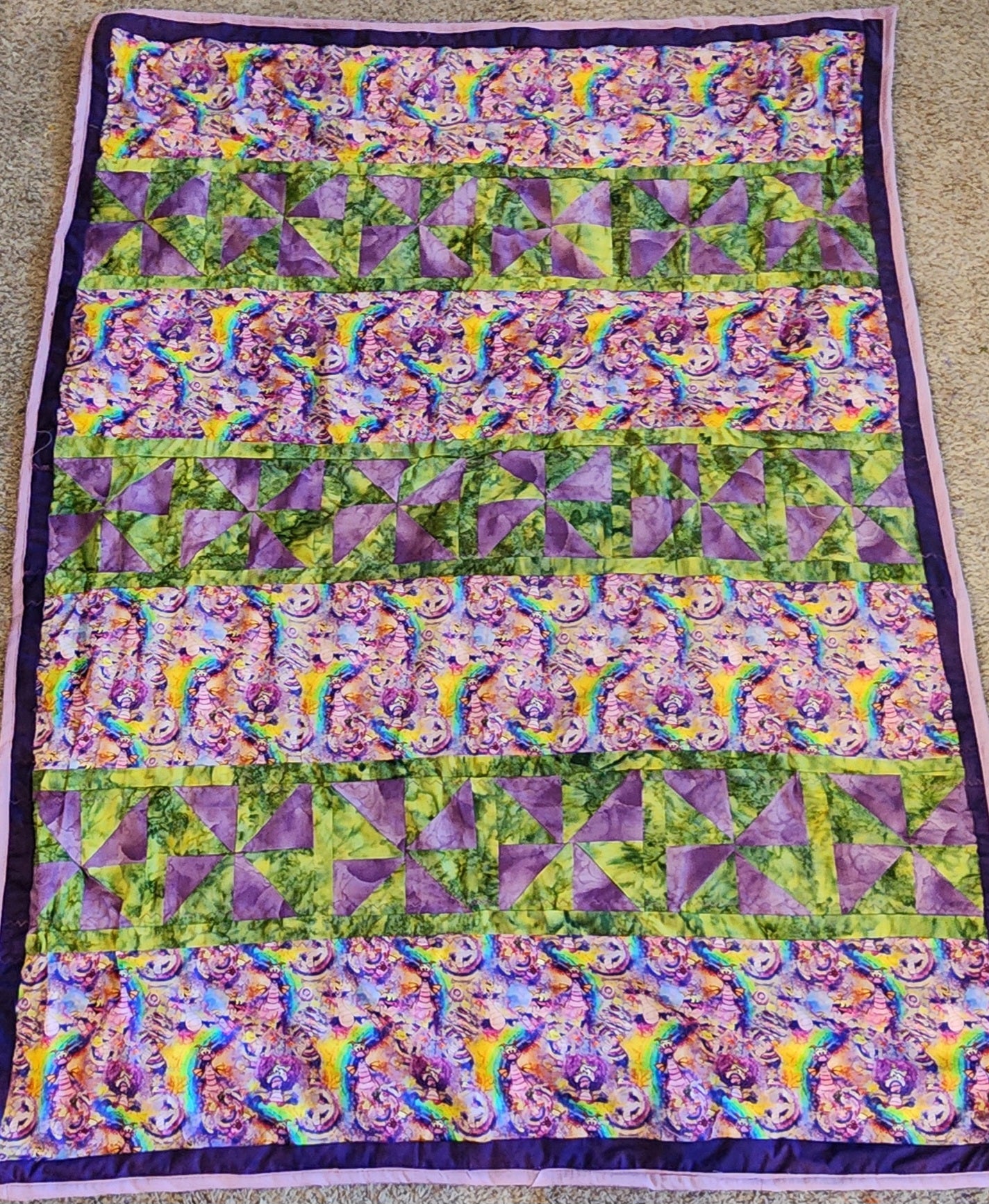 One Little Spark Throw Quilt