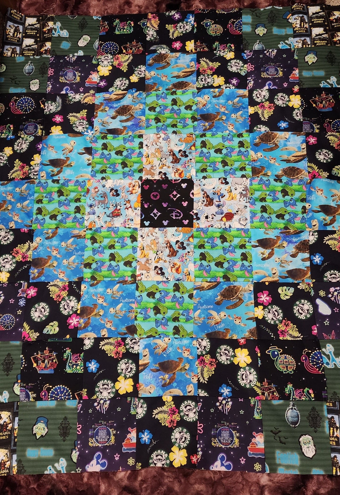 Enter the World of Imagination Throw Quilt