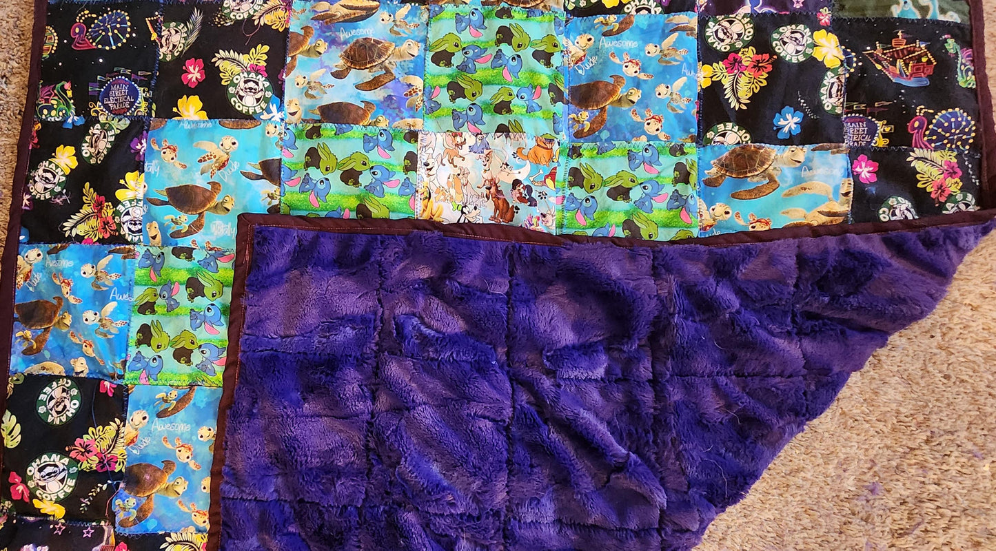 Enter the World of Imagination Throw Quilt