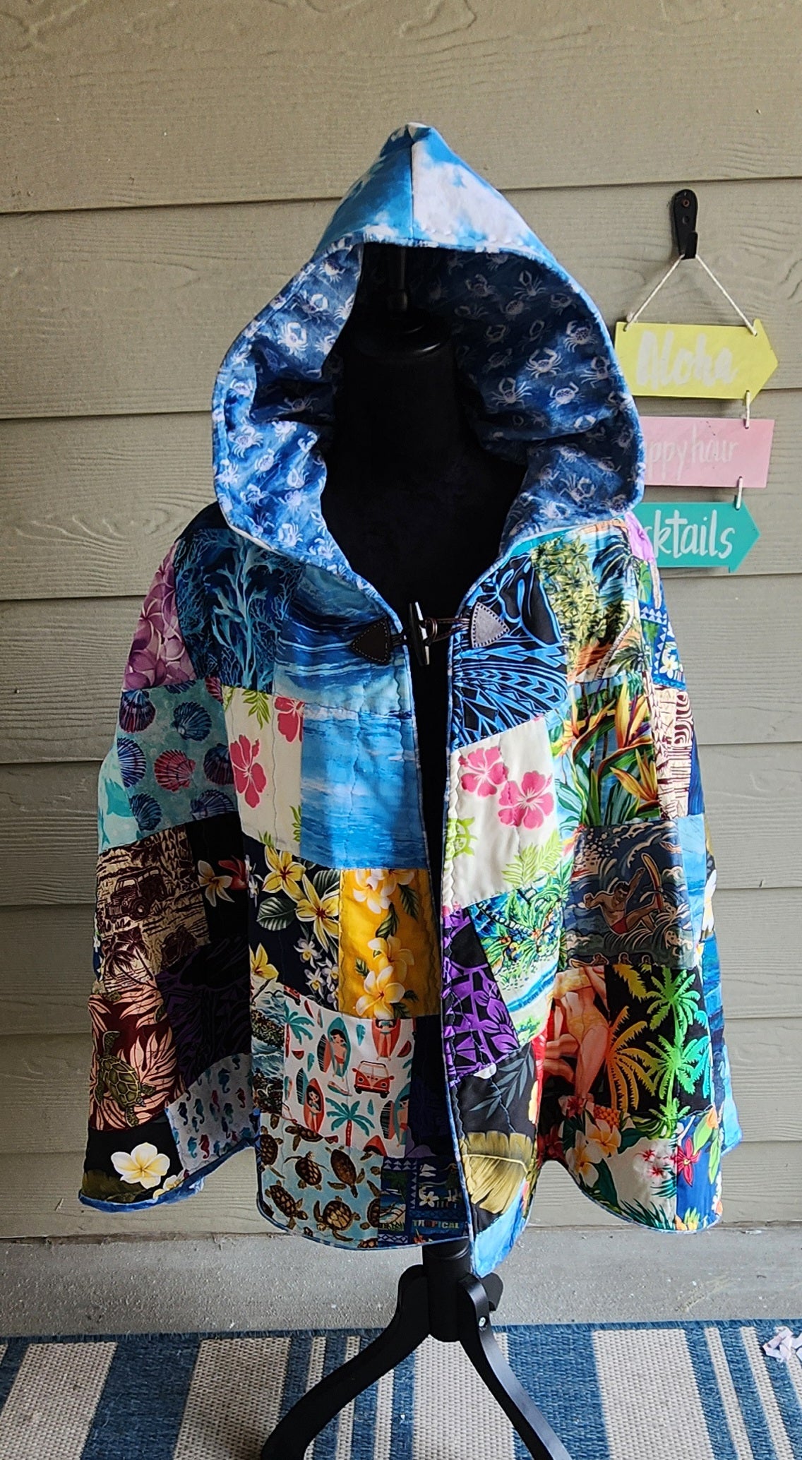 Beach Time Quilted Cape