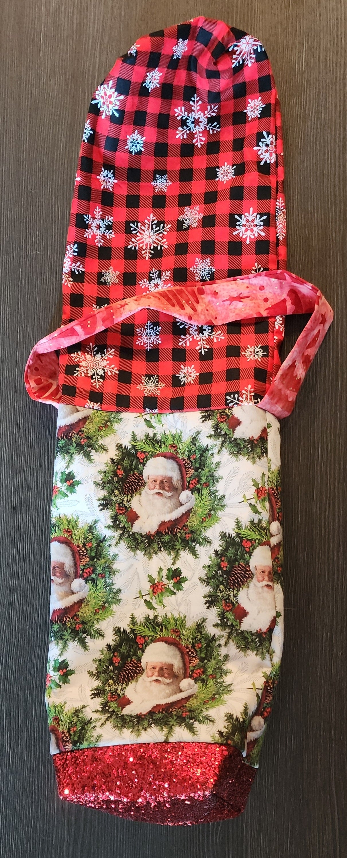 Christmas Wine Bag