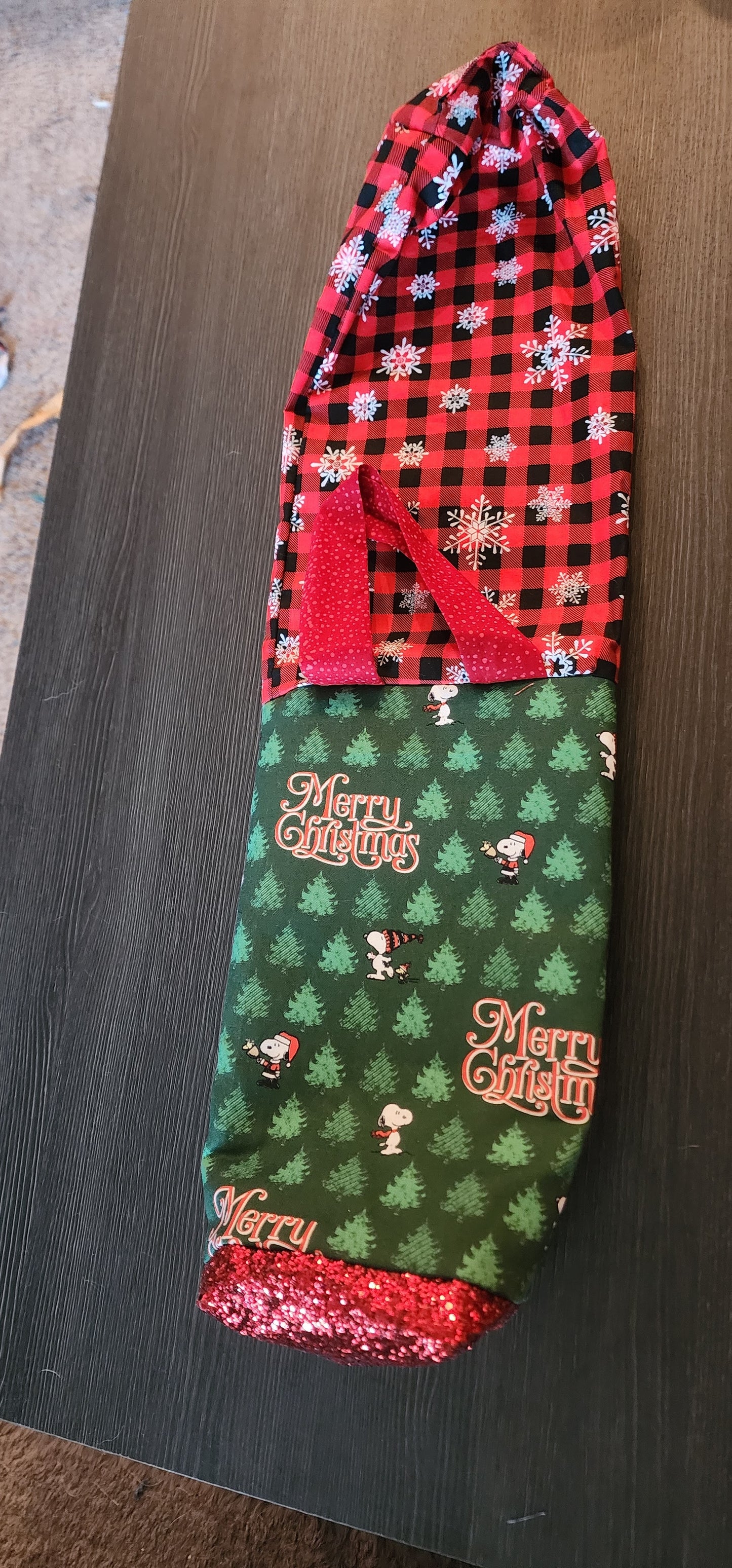 Christmas Wine Bag